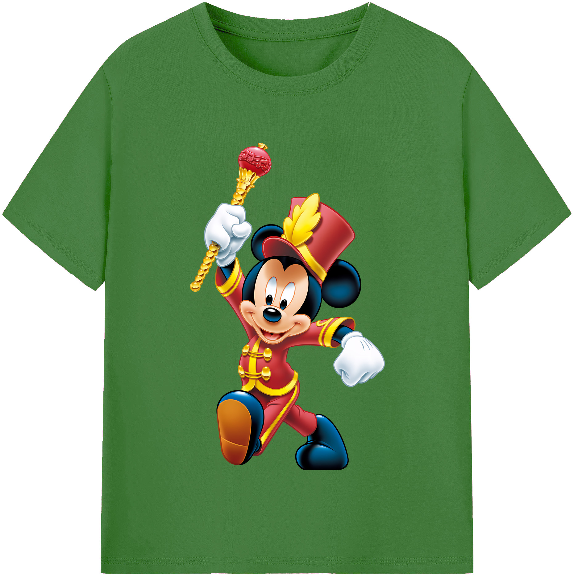 ミッキーマウス Mickey Mouse レディースカジュアルプリントTシャツ（綿100％）